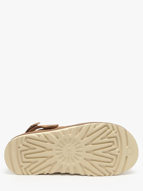 Slippers Goldenstar Clog In Leather Ugg Beige women 1138252 other view 4