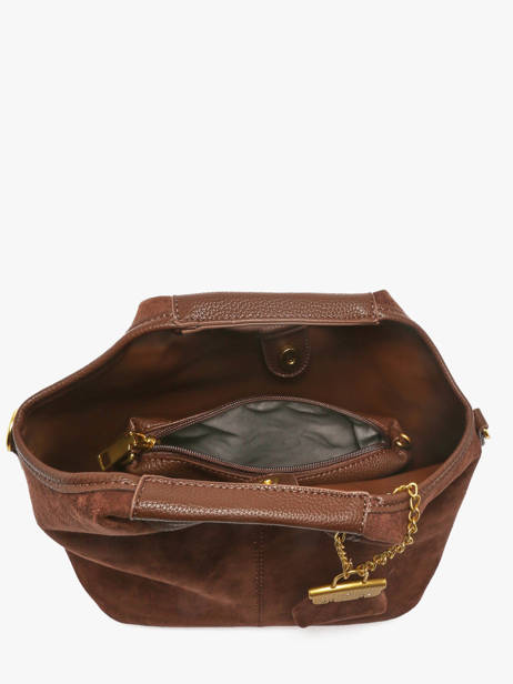 Satchel Wt Velvet Miniprix Brown wt velvet KJ62074 other view 2