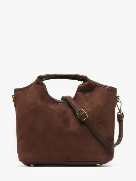 Satchel Wt Velvet Miniprix Brown wt velvet KJ62074 other view 3