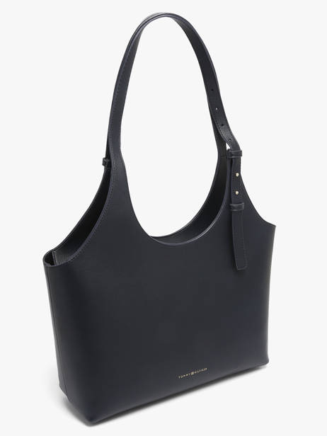 Sac Porté épaule Th Logo Polyester Tommy hilfiger Bleu th logo AW18232 vue secondaire 1