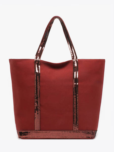 Le Cabas L Zippé Paillettes Vanessa bruno Rouge cabas 1V40409