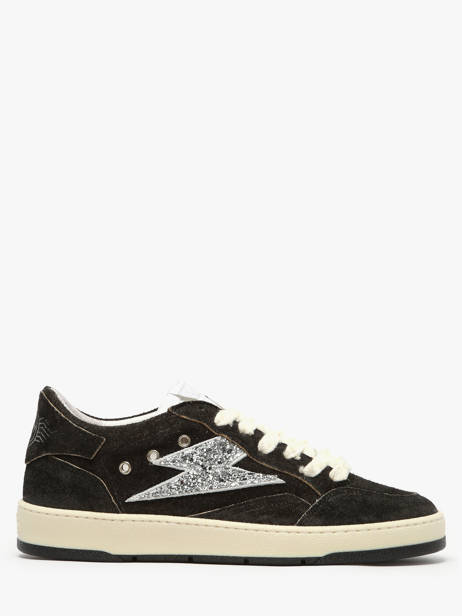 Sneakers In Leather Semerdjian Black women DANY