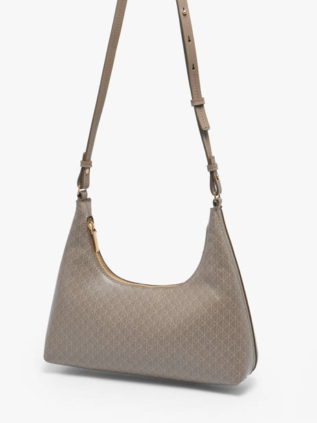 Sac Porté épaule Coated Emblem Polyester Recyclé Calvin klein jeans Marron coated emblem 4F3298G vue secondaire 2