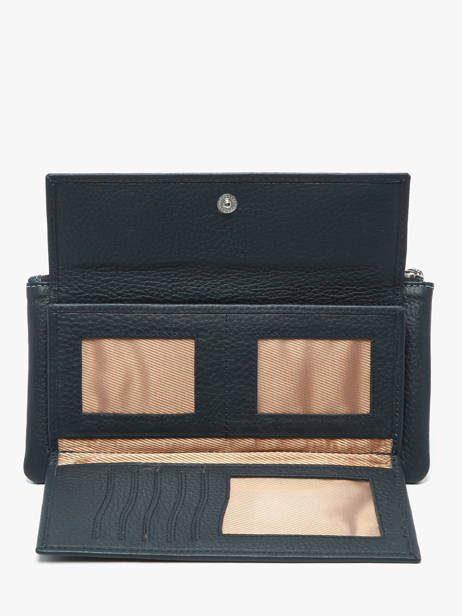 Wallet Caviar Leather Crinkles Blue caviar 14104 other view 2