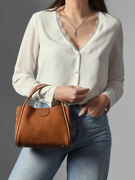 Satchel Suede Ida Leather Lancaster Brown suede ida 100 other view 1