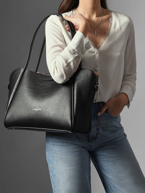Shoulder Bag Ida Double Leather Lancaster Black ida double 86 other view 1
