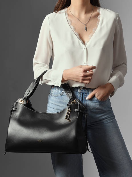 Sac Porté épaule Swann Cuir Lancel Noir swann A13990 vue secondaire 1