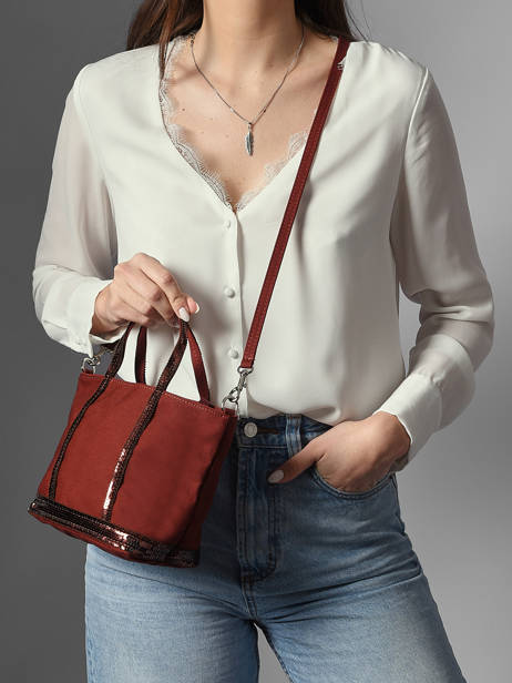 Crossbody Bag Baby Cabas Sequins Vanessa bruno Red cabas 1V40410 other view 1