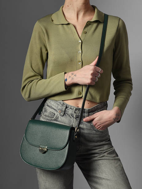 Shoulder Bag Wt Safiano Miniprix Green wt safiano F6918 other view 1