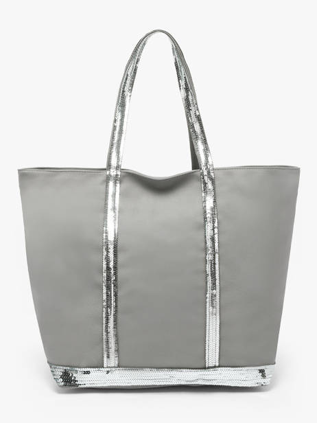 Large Zipped Shoulder Bag Le Cabas Sequins Vanessa bruno Gray cabas 1V40409 other view 4