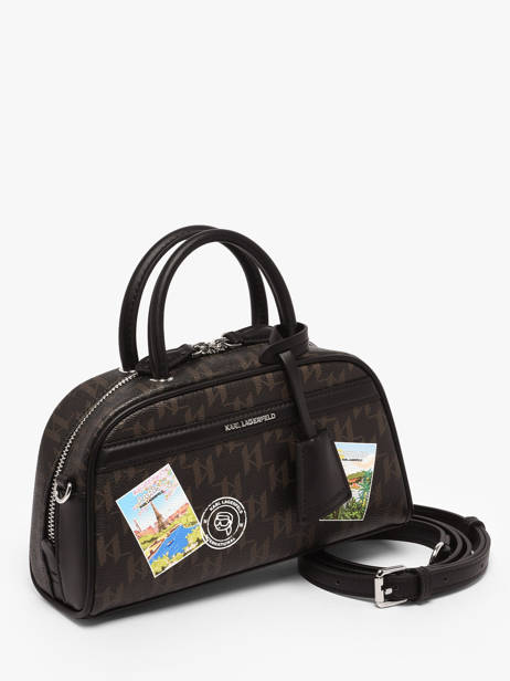 Satchel K Ikon Leather Karl lagerfeld Brown k ikon B1W30025 other view 1