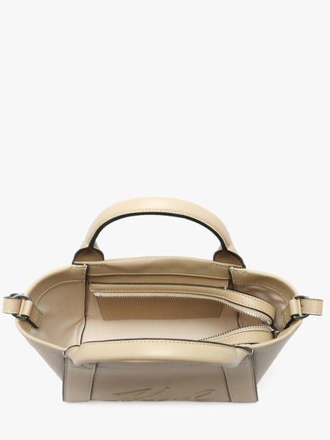 Satchel K Ville Leather Karl lagerfeld Beige k ville B1W30067 other view 2