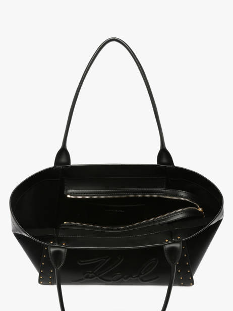 Leather K/ville Studs Shoulder Bag Karl lagerfeld Black k ville B1W30261 other view 2
