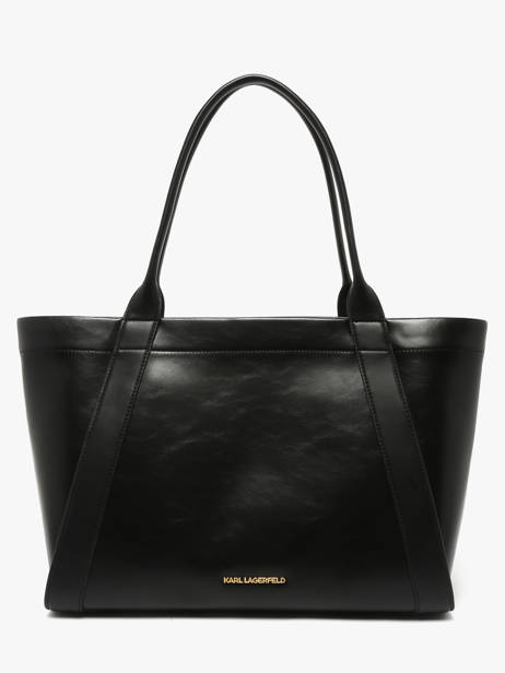 Leather K/ville Studs Shoulder Bag Karl lagerfeld Black k ville B1W30261 other view 3