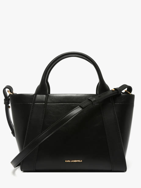 Satchel K Ville Leather Karl lagerfeld Black k ville B1W30262 other view 3