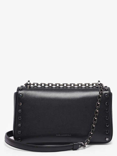 Sac Bandoulière K Signature Cuir Karl lagerfeld Noir k signature B1W30049 vue secondaire 3