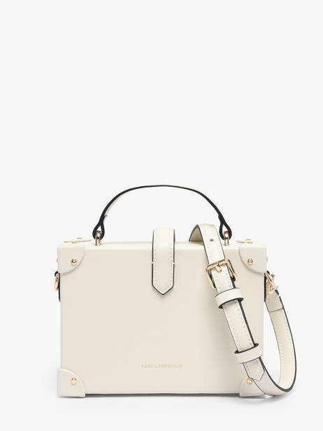 Sac Bandoulière K Autograph Cuir Karl lagerfeld Blanc k autograph B1W30100 vue secondaire 3