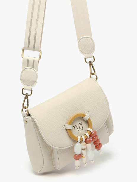 Sac Bandoulière Camomille Pearl Woomen Beige camomille pearl WCAE06 vue secondaire 2