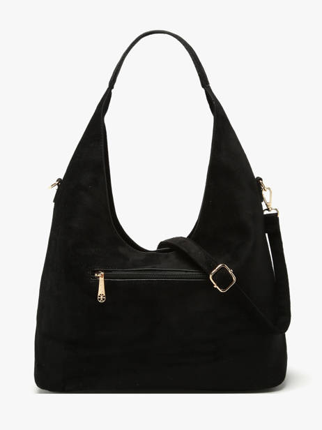 Shoulder Bag Velvet Studs Miniprix Black velvet studs JC53002 other view 2