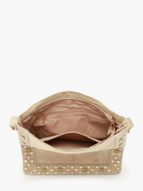 Sac Bandoulière Velvet Studs Miniprix Beige velvet studs JC53004 vue secondaire 1