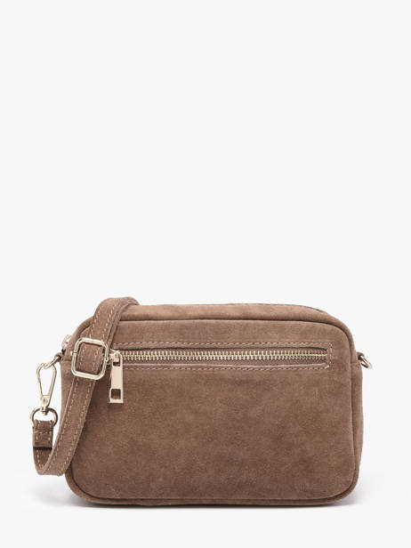 Shoulder Bag Velvet Leather Milano Beige velvet VE25115