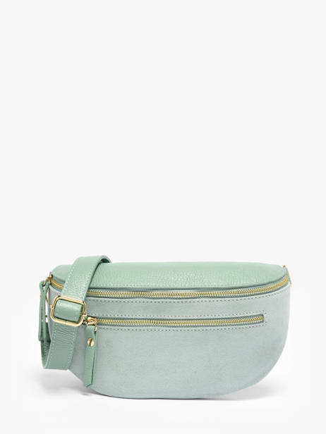 Sac Banane Cuir Milano Vert velvet caviar VC24111