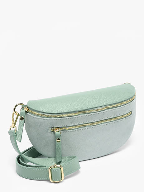 Sac Banane Cuir Milano Vert velvet caviar VC24111 vue secondaire 2