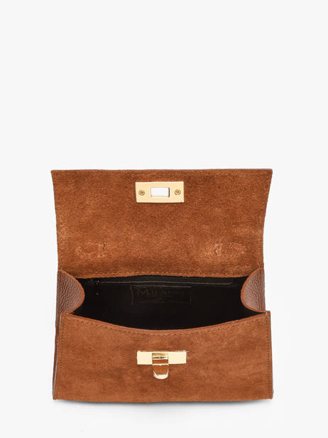 Shoulder Bag Velvet Caviar Leather Milano Brown velvet caviar VC25116 other view 3