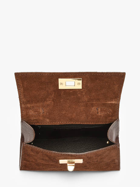 Sac Porté épaule Velvet Caviar Cuir Milano Marron velvet caviar VC25116 vue secondaire 3