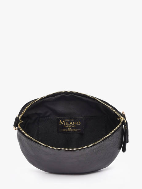 Sac Banane Cuir Milano Noir nine NI19091 vue secondaire 3