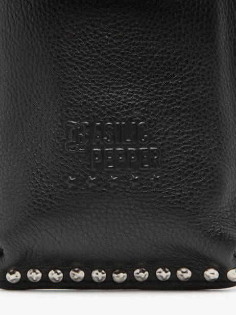 Phone Case Leather Basilic pepper Black glam BGLA88 other view 4