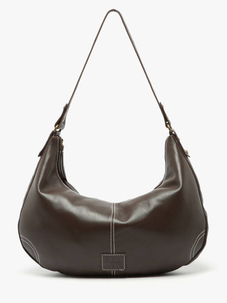 Sac Porté épaule Seam Cuir Basilic pepper Marron seam BSEA04