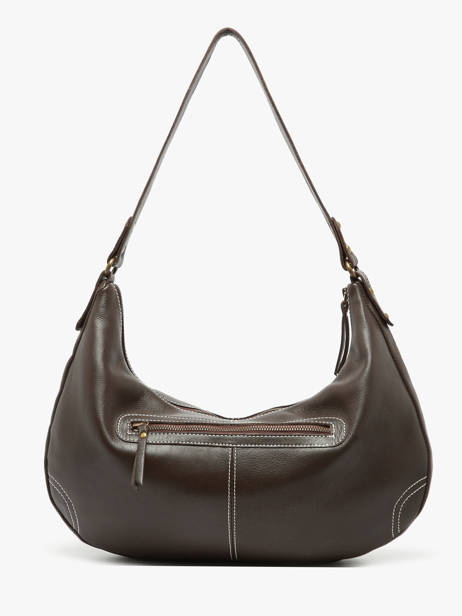 Sac Porté épaule Seam Cuir Basilic pepper Marron seam BSEA04 vue secondaire 3