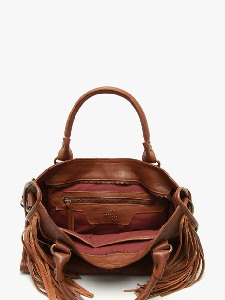 Sac Porté Main Dakota Cuir Basilic pepper Marron dakota BDAK22 vue secondaire 2
