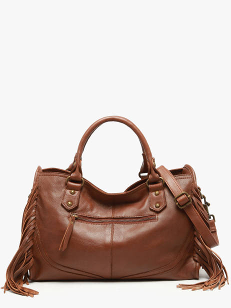 Sac Porté Main Dakota Cuir Basilic pepper Marron dakota BDAK22 vue secondaire 3