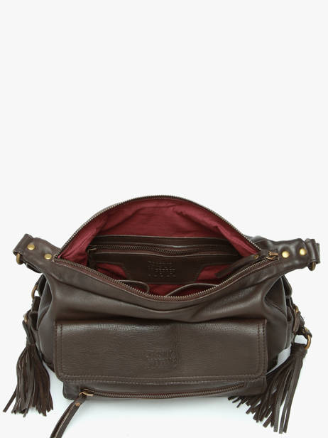 Shoulder Bag Cow Leather Basilic pepper Brown cow BCOW86 other view 2