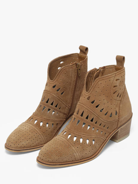 Heeled Boots In Leather Alpe Brown women 54331101 other view 1