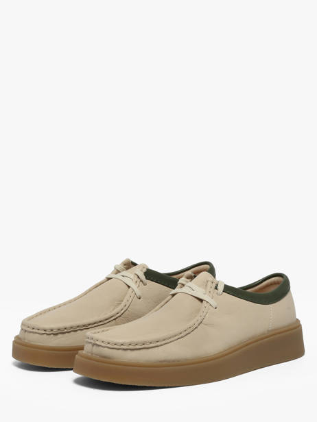 Chaussures Derbies En Cuir Clarks Beige men 26187197 vue secondaire 1