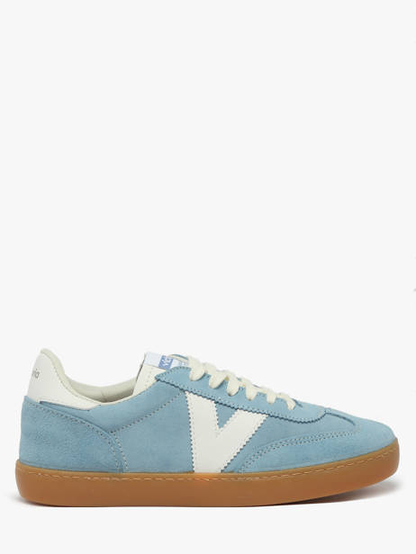 Sneakers En Cuir Victoria Bleu women 1126212