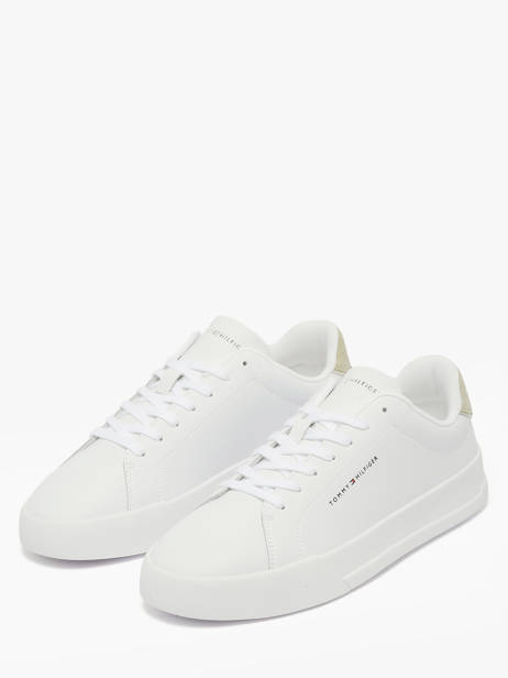 Sneakers In Leather Tommy hilfiger White men 536702X other view 1