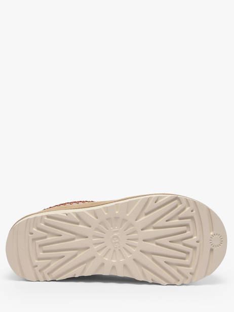 Chaussons En Cuir Ugg Beige women 1174470 vue secondaire 4