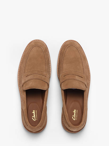 Mocassins En Cuir Clarks Marron men 26186450 vue secondaire 3