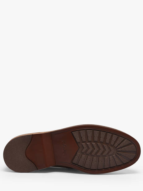 Mocassins En Cuir Clarks Marron men 26186450 vue secondaire 4