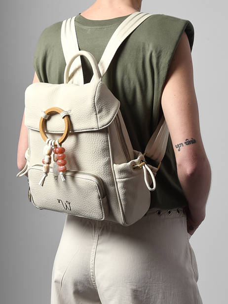 Sac à Dos Woomen Beige camomille pearl WCAE02 vue secondaire 1