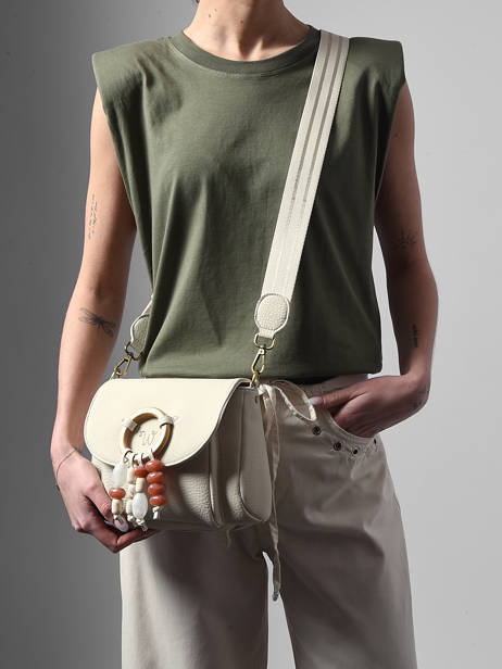 Sac Bandoulière Camomille Pearl Woomen Beige camomille pearl WCAE06 vue secondaire 1