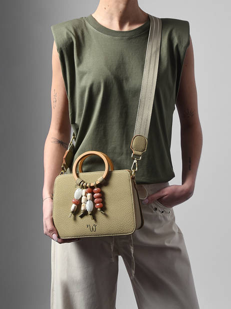 Sac Bandoulière Camomille Pearl Woomen Vert camomille pearl WCAE1S vue secondaire 2