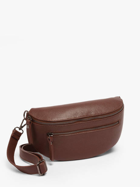 Sac Banane Caviar Cuir Milano Marron caviar CA23111 vue secondaire 1