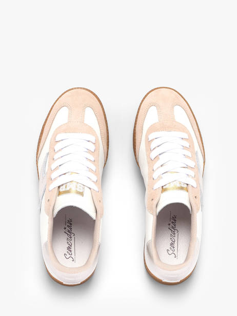 Sneakers In Leather Semerdjian White women EMILY312 other view 3