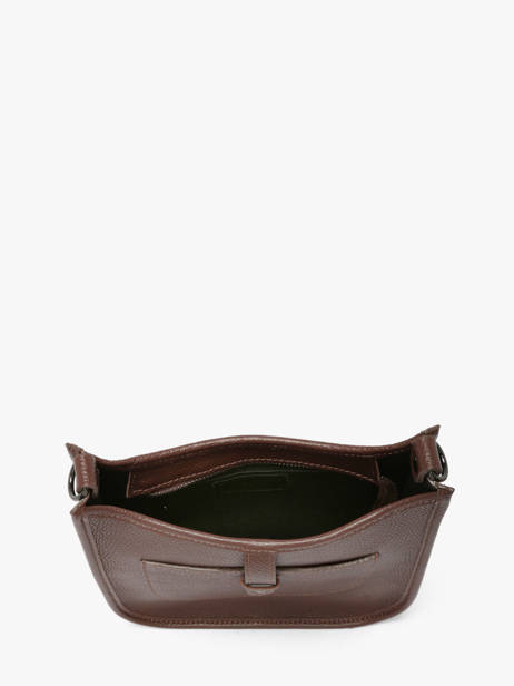 Sac Bandoulière Caviar Cuir Milano Marron caviar CA25067 vue secondaire 3