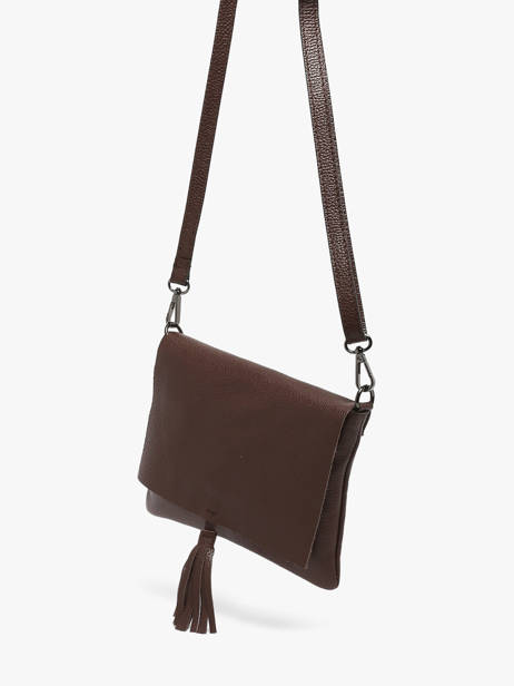 Sac Bandoulière Caviar Cuir Milano Marron caviar CA22112 vue secondaire 1